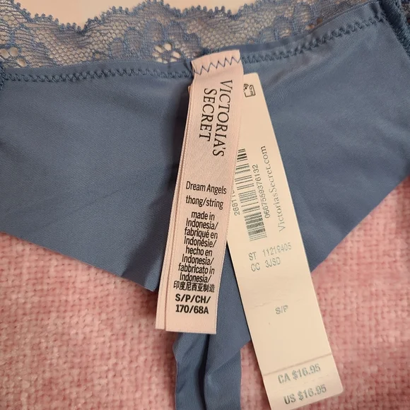 VS Dream Angels Smooth Lace Trim Thong Size Sm - Picture 4 of 5